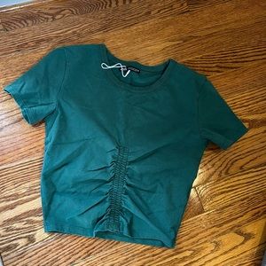 Green ZARA Crop Top size Small